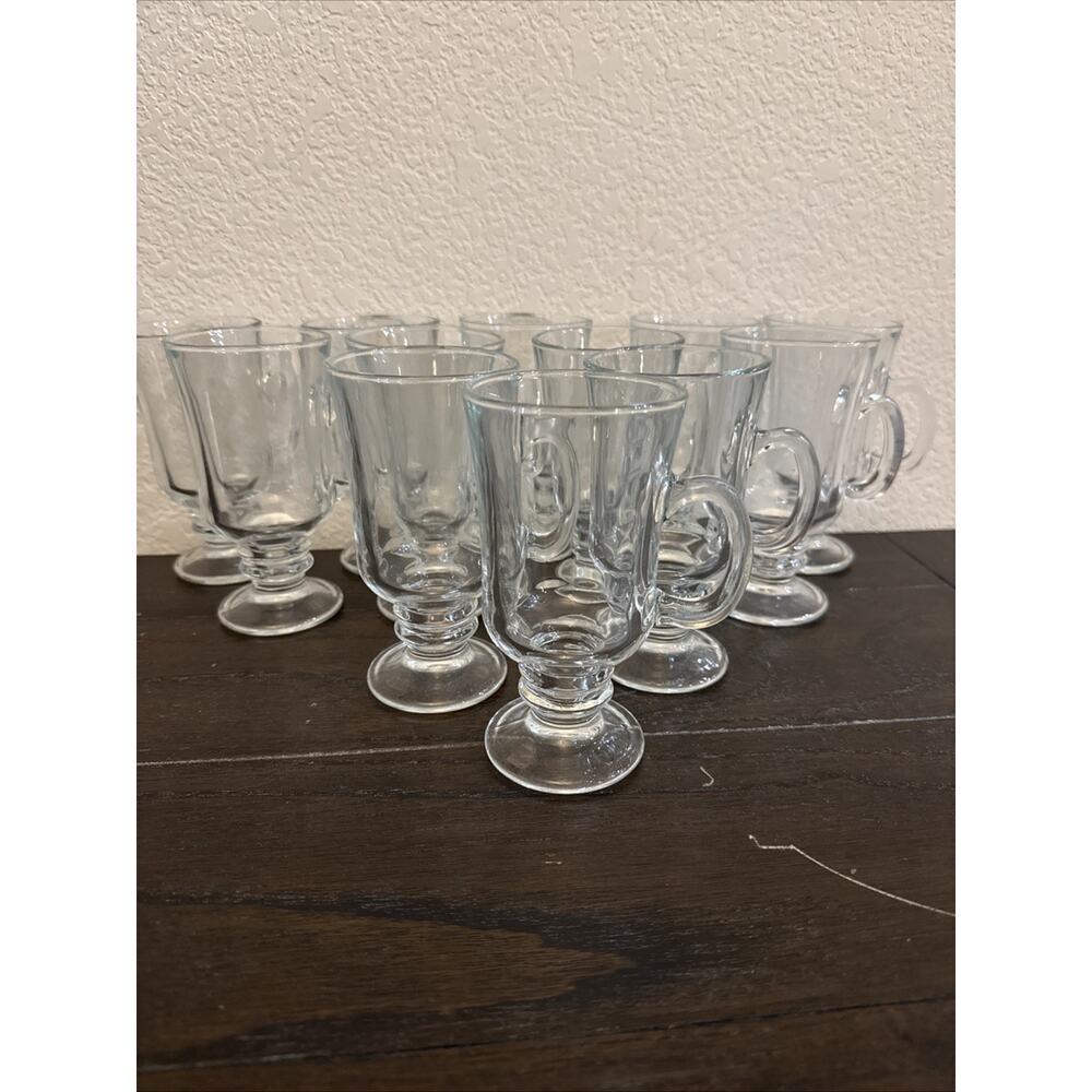 Libbey Irish Coffee Mugs Pedestal Footed5 3/4”. Set Of 12